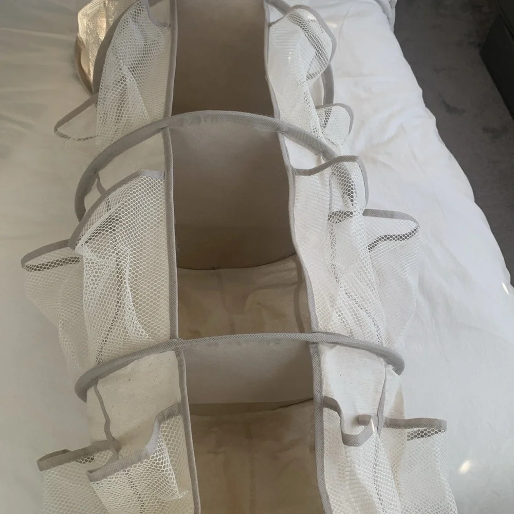 Hanging Organizer with Multiple Pockets - Cream